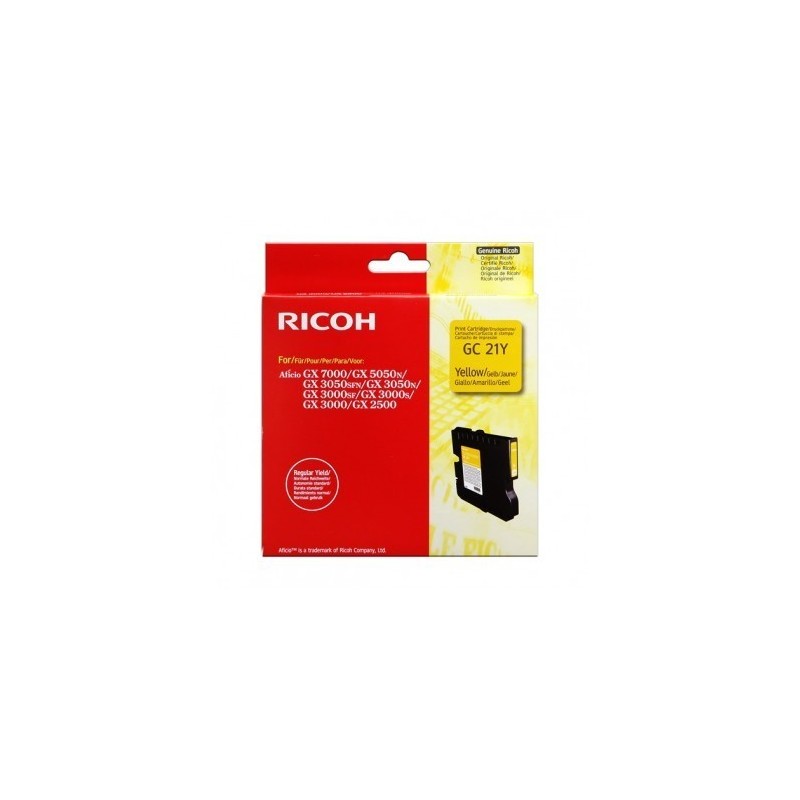 CARTUCCIA ORIGINALE SUBLIMAZIONE PIGMENTATO RICOH 405535 GC-21Y GX2500 GIALLO