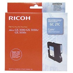 CARTUCCIA ORIGINALE SUBLIMAZIONE PIGMENTATO RICOH 405533 GC-21C GX2500 CIANO