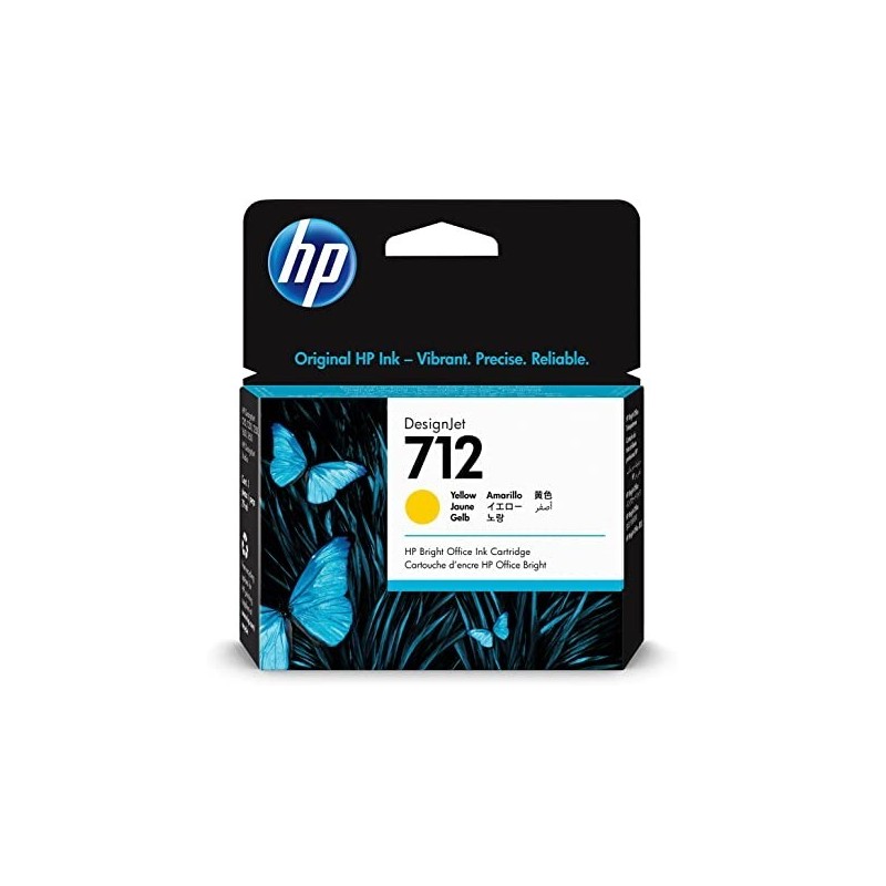 CARTUCCIA ORIGINALE HP 712 3ED69A GIALLO DesignJet Studio 24 Zoll