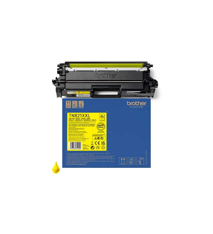 TONER ORIGINALE BROTHER TN-821XXL Y TN821XXLY GIALLO HL-L9430CDN