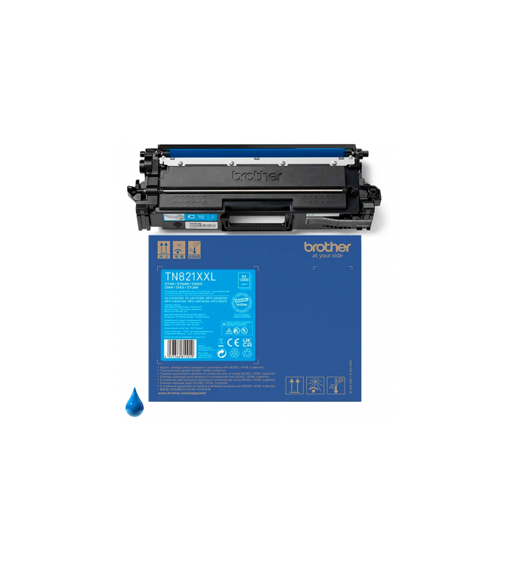 TONER ORIGINALE BROTHER TN-821XXL C TN821XXLC CIANO HL-L9430CDN