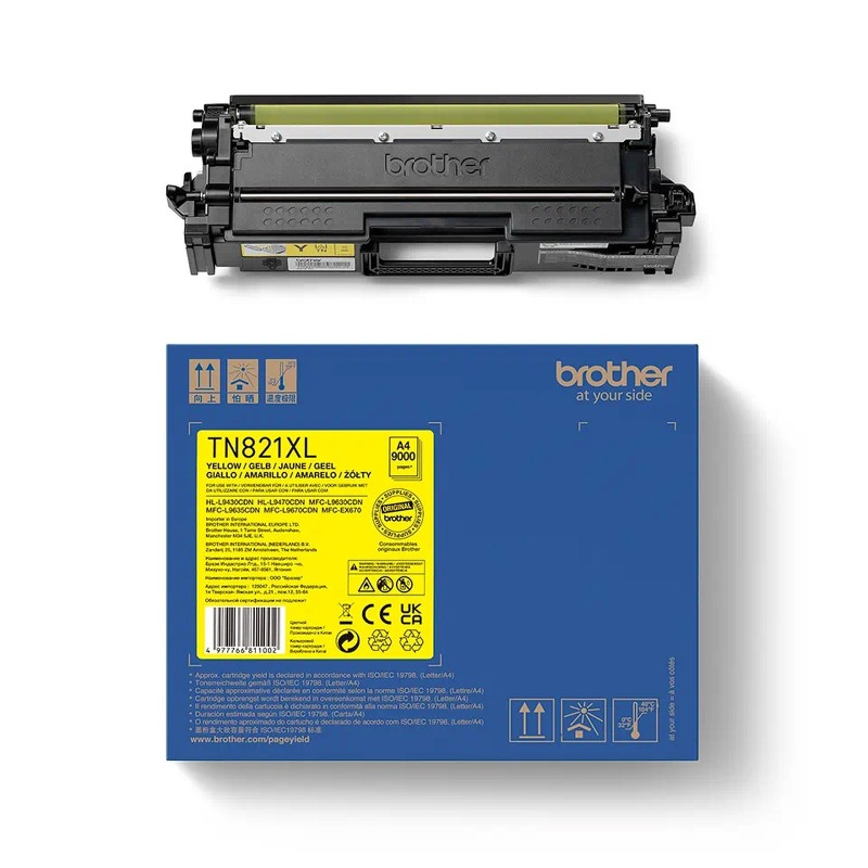 TONER ORIGINALE BROTHER TN-821XL Y TN821XLY GIALLO HL-L9430CDN