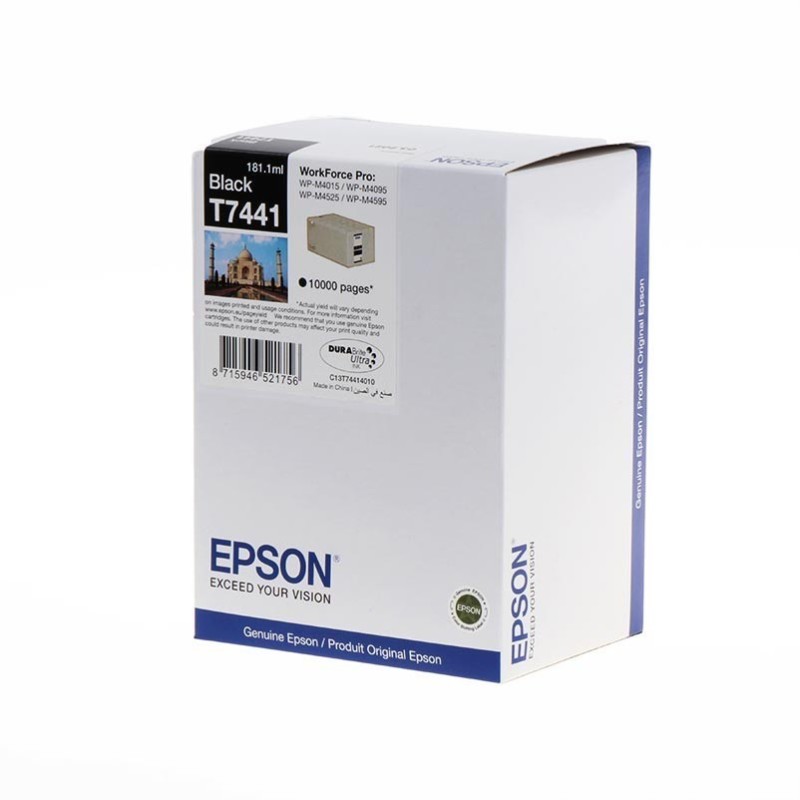 CARTUCCIA ORIGINALE EPSON C13T74414010 T7441 WorkForce Pro WP-M4015DN NERO