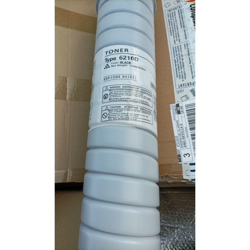 TONER ORIGINALE RICOH AFICIO 1060 1075 841332 885394 TYPE 6210D Lanier LD 060 NERO 43K