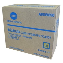 TONER ORIGINALE KONICA MINOLTA TNP49Y GIALLO A95W250 12K Bizhub C3351