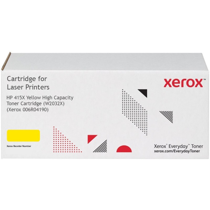TONER ORIGINALE XEROX EVERYDAY 006R04190 HP LASERJET 415X W2032X Pro M454 M479 GIALLO