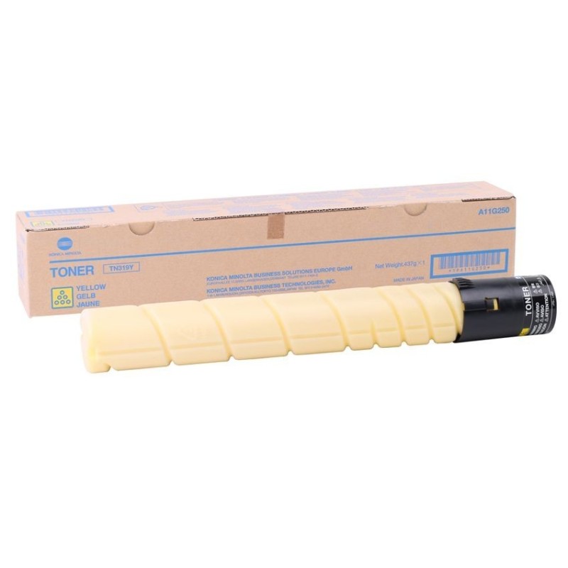 TONER ORIGINALE KONICA MINOLTA GIALLO TN319 TN-319Y A11G250 BIZHUB C360
