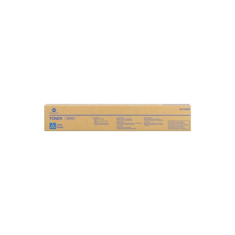 TONER ORIGINALE KONICA MINOLTA CIANO TN319 TN-319C A11G450 BIZHUB C360