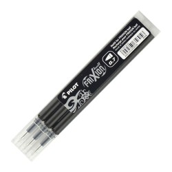 RICARICA GEL PENNA EVIDENZIATORE CANCELLABILE PILOT FRIXION Ball Clicker 3PZ NERO BLS-FR7-L-S3