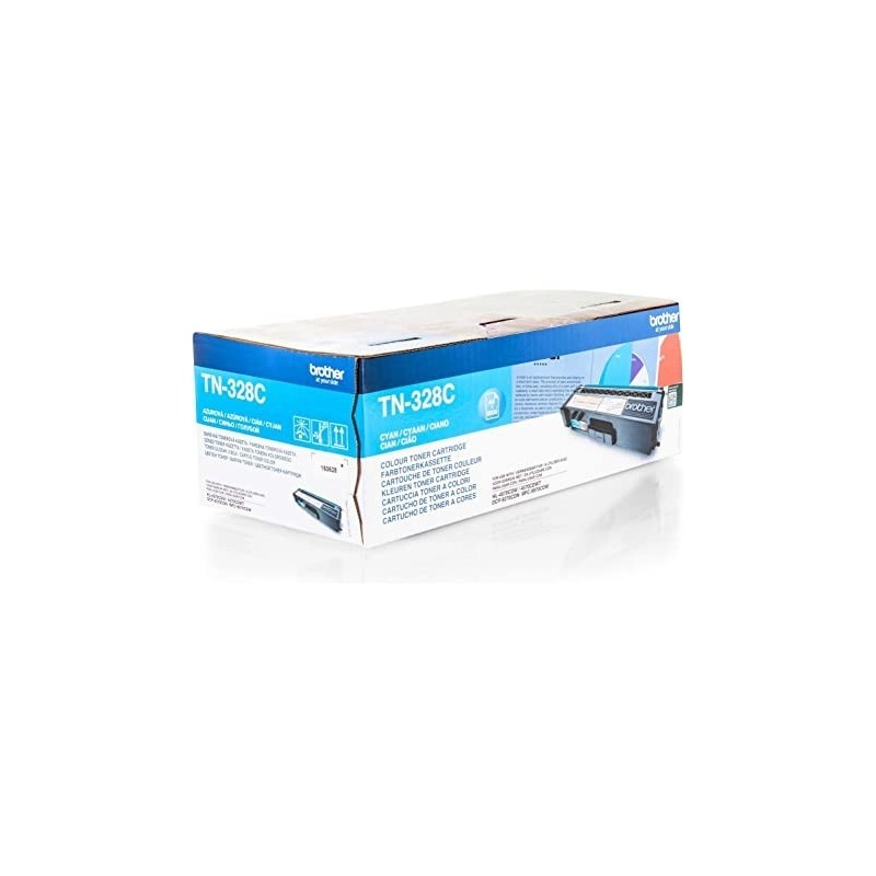 TONER ORIGINALE BROTHER TN-328C TN328C CIANO DCP-9270CDN HL 4570