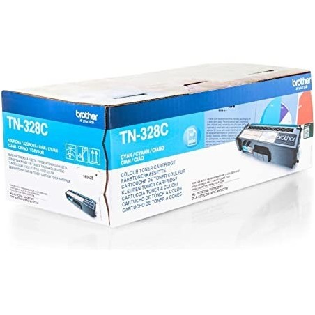 TONER ORIGINALE BROTHER TN-328C TN328C CIANO DCP-9270CDN HL 4570