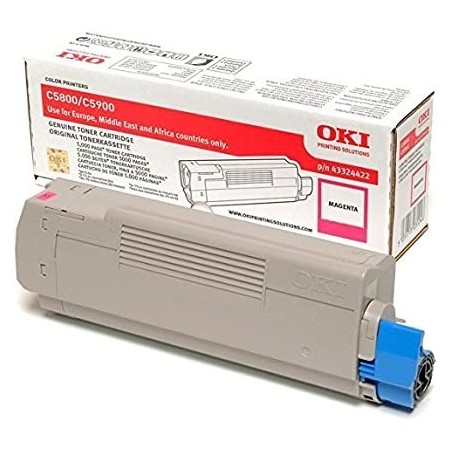 TONER ORIGINALE OKI C5800 C5900 C5550MFP 43324422 MAGENTA 6K