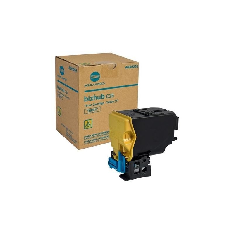 TONER ORIGINALE KONICA MINOLTA TNP-27Y A0X5253 GIALLO Bizhub C25