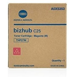 TONER ORIGINALE KONICA MINOLTA TNP-27M A0X5353 MAGENTA Bizhub C25