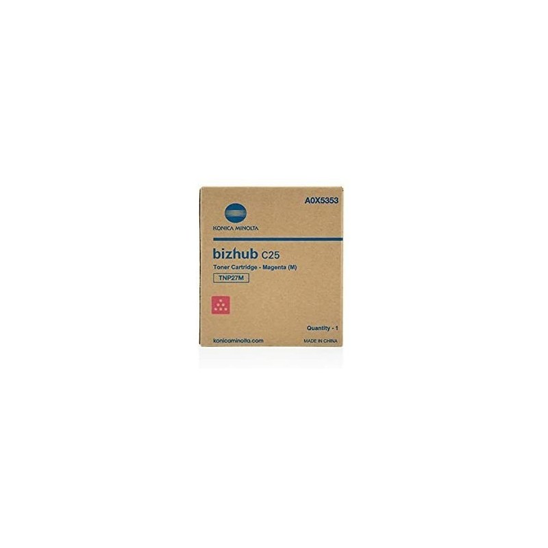 TONER ORIGINALE KONICA MINOLTA TNP-27M A0X5353 MAGENTA Bizhub C25