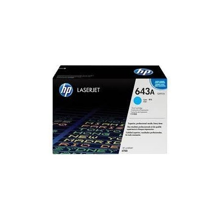 TONER ORIGINALE HP COLOR LASERJET 4700 CIANO Q5951A 10K