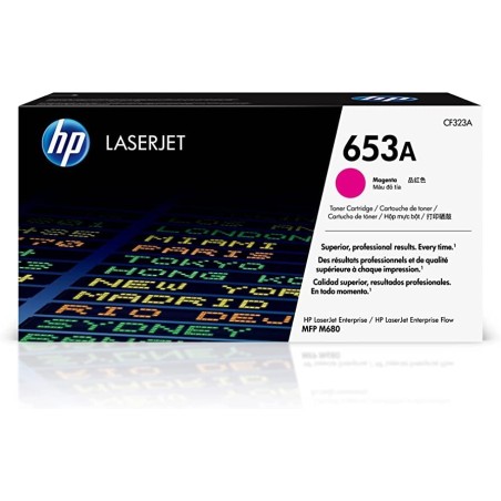 TONER ORIGINALE HP LaserJet Enterprise Flow M680 CF323A 653A MAGENTA