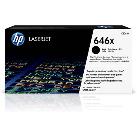 TONER ORIGINALE HP Enterprise CM4540 MFP CP 4025 CE264X 646X CE264XH