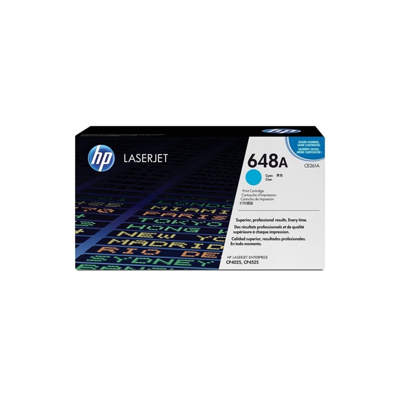 TONER ORIGINALE HP Enterprise CM 4540 CP 4020 CE261A 648A CIANO