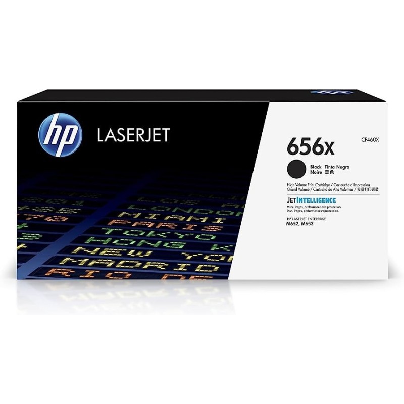 TONER ORIGINALE HP CF460X NERO 656X LJ Enterprise M652 M653