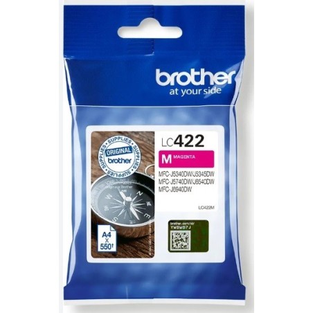 CARTUCCIA ORIGINALE BROTHER LC422MG LC-422 MAGENTA MFC-J5340DW