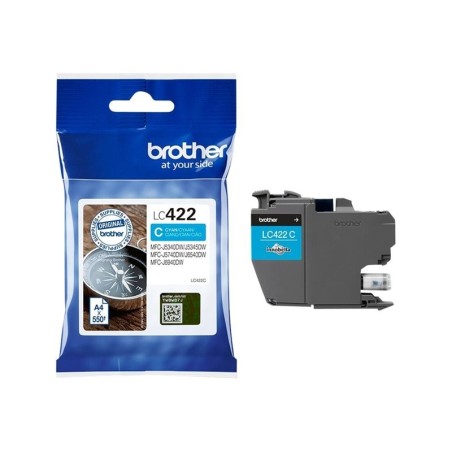 CARTUCCIA ORIGINALE BROTHER LC422C LC-422 CIANO MFC-J5340DW