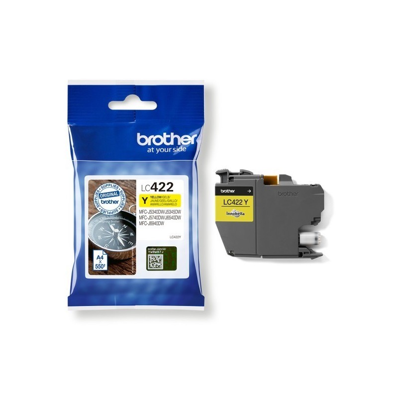 CARTUCCIA ORIGINALE BROTHER LC422Y LC-422 GIALLO MFC-J5340DW