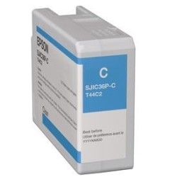 CARTUCCIA ORIGINALE EPSON CIANO C13T44C240 SJIC36P COLORWORKS C6000 C6500