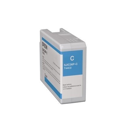 CARTUCCIA ORIGINALE EPSON CIANO C13T44C240 SJIC36P COLORWORKS C6000 C6500