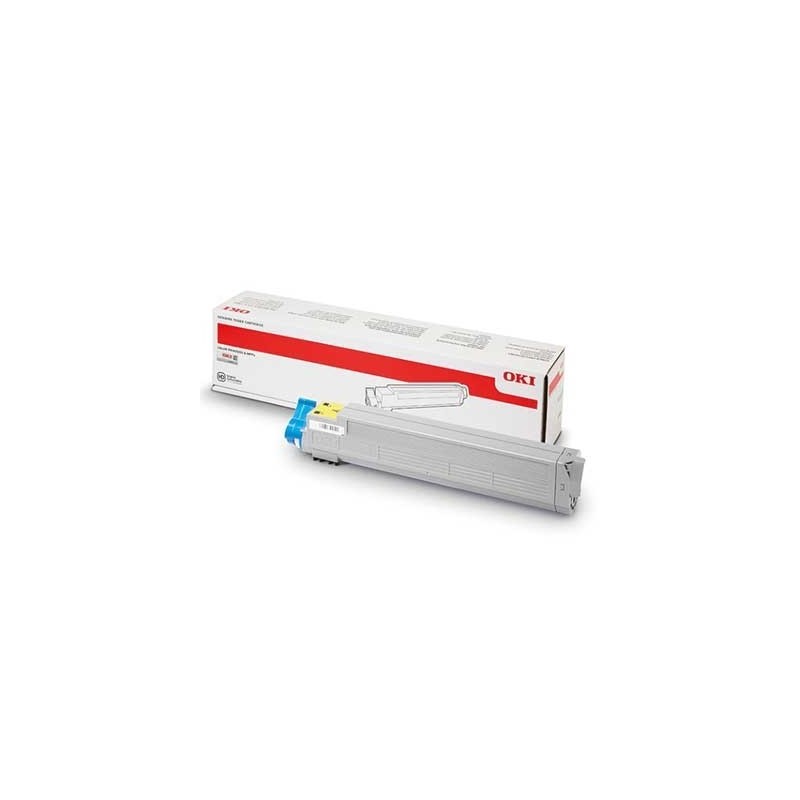 TONER ORIGINALE OKI C9655 43837129 GIALLO 22K