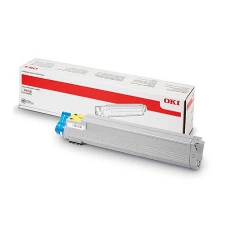 TONER ORIGINALE OKI C9655 43837129 GIALLO 22K