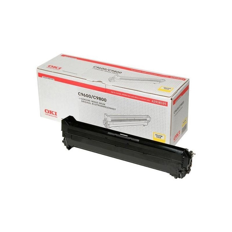 GRUPPO TAMBURO ORIGINALE OKI C9655 C9650 C9850 C9600 C9800 42918105 GIALLO 30K