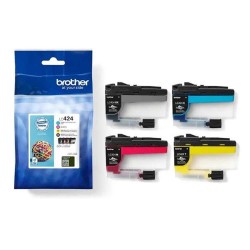 MULTIPACK ORIGINALE BROTHER LC424VAL NERO CIANO MAGENTA GIALLO DCP J1200W