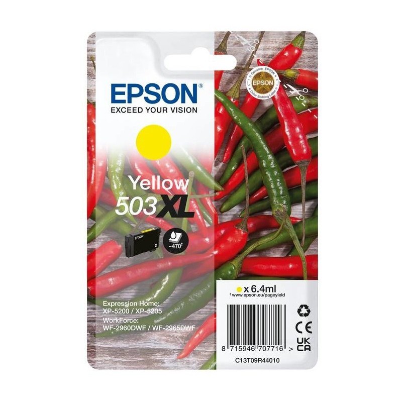CARTUCCIA ORIGINALE EPSON 503XL GIALLO C13T09R44010 WorkForce WF-2960DWF