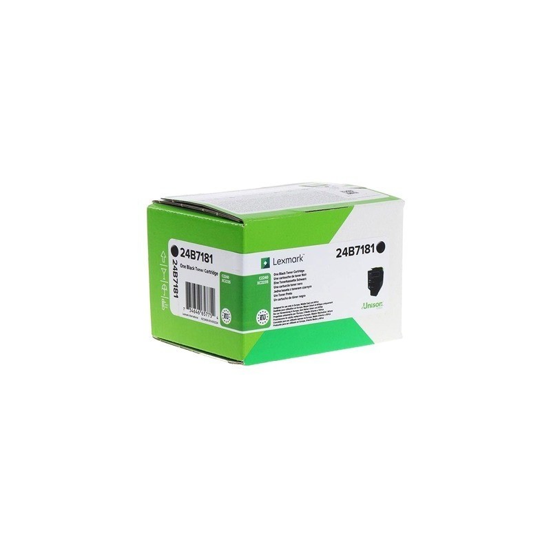 TONER ORIGINALE LEXMARK 24B7181 C2240 XC2235 NERO 9K