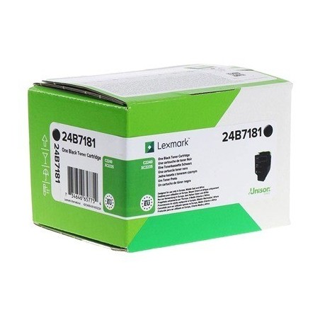 TONER ORIGINALE LEXMARK 24B7181 C2240 XC2235 NERO 9K