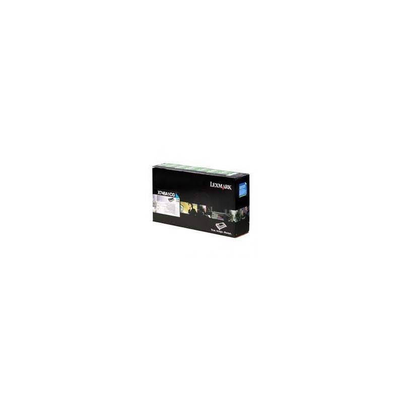 TONER ORIGINALE LEXMARK X746 X748 X746A1CG CIANO 7K