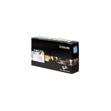 TONER ORIGINALE LEXMARK X746 X748 X746A1YG GIALLO 7K