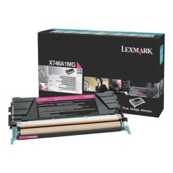 TONER ORIGINALE LEXMARK X746 X748 X746A1MG MAGENTA 7K
