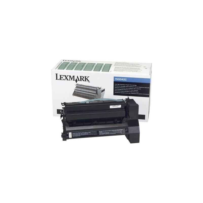 TONER ORIGINALE LEXMARK C752 X752 CIANO 15G042C