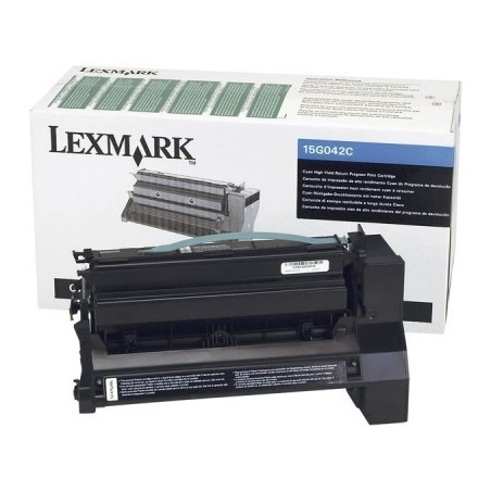TONER ORIGINALE LEXMARK C752 X752 CIANO 15G042C