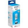 FLACONE INCHIOSTRO PIGMENTATO ORIGINALE EPSON 104 C13T00P240 T104CY CIANO ECOTANK ET-2710 70ML