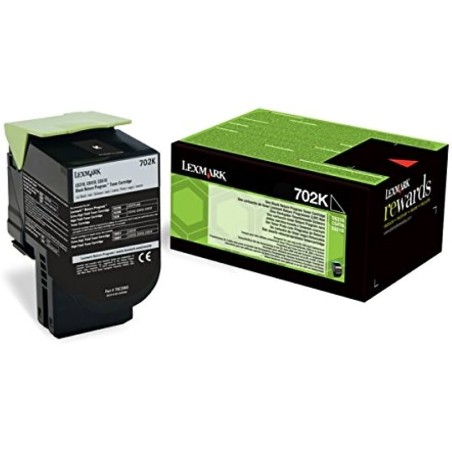 TONER ORIGINALE LEXMARK CS310 CS410 CS510 70C20K0 NERO 1K