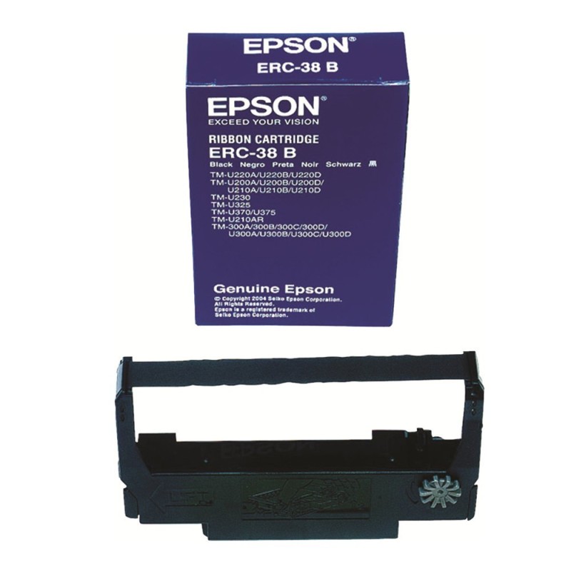 NASTRO MATRICE ORIGINALE NERO EPSON C43S015374 ERC38 ERC34 ERC30