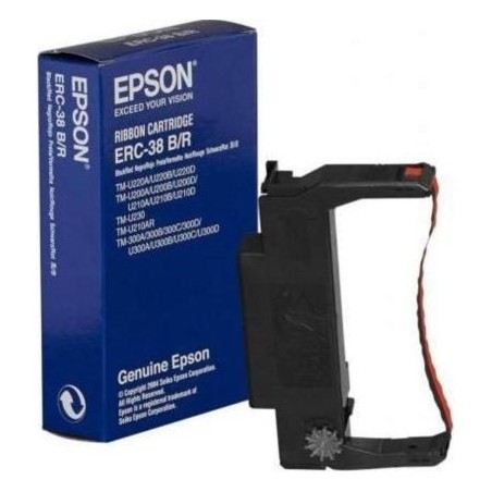 NASTRO MATRICE ORIGINALE NERO/ROSSO EPSON C43S015376 ERC38 ERC34 ERC30