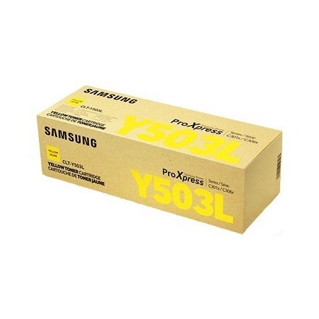 TONER ORIGINALE SAMSUNG CLT-Y503L GIALLO ProXpress C3000 C3010 SU491A