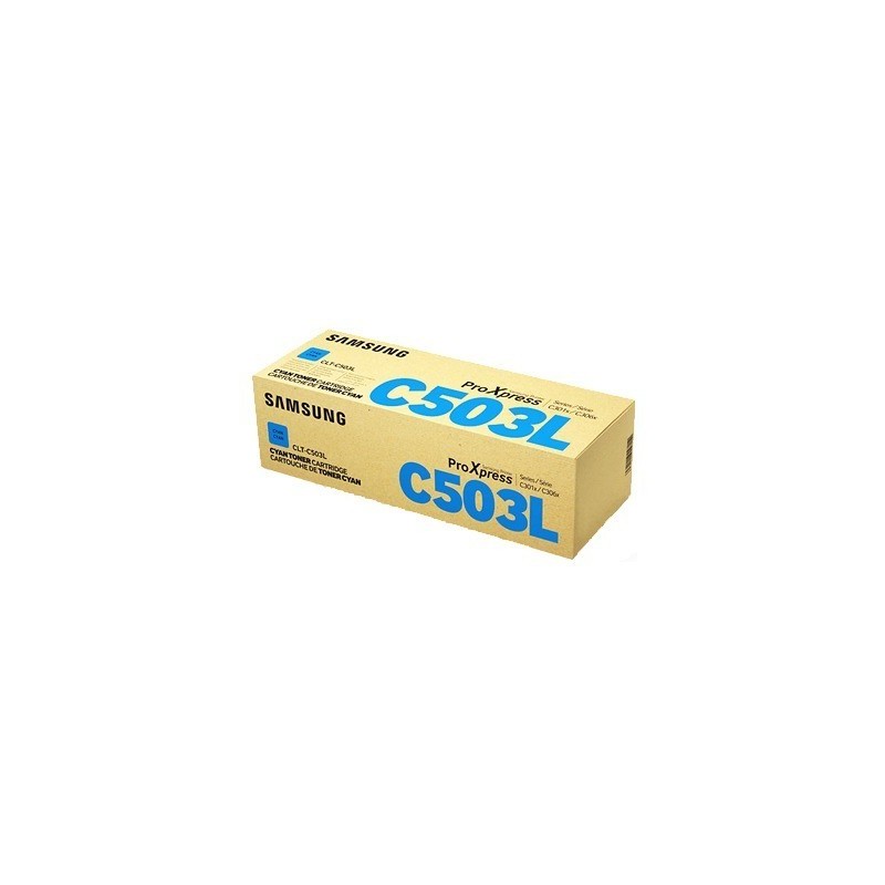 TONER ORIGINALE SAMSUNG CLT-C503L CIANO ProXpress C3000 C3010 SU014A