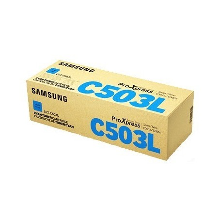 TONER ORIGINALE SAMSUNG CLT-C503L CIANO ProXpress C3000 C3010 SU014A