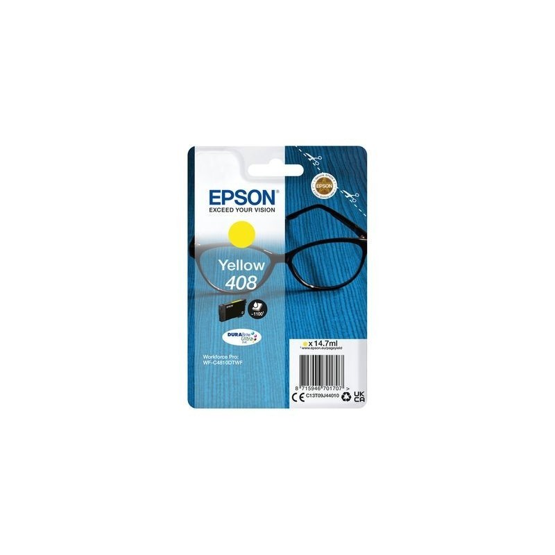 CARTUCCIA ORIGINALE EPSON T408 C13T09J44010 GIALLO WF-C4810DTWF 1100 COPIE
