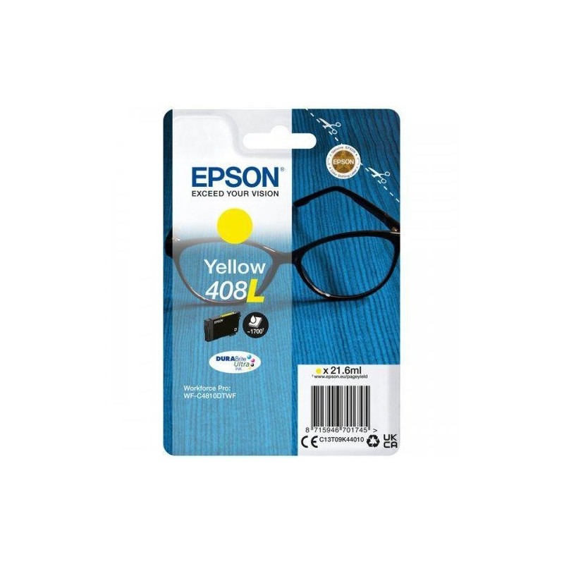 CARTUCCIA ORIGINALE EPSON T408L C13T09K44010 GIALLO WF-C4810DTWF 1.700 COPIE